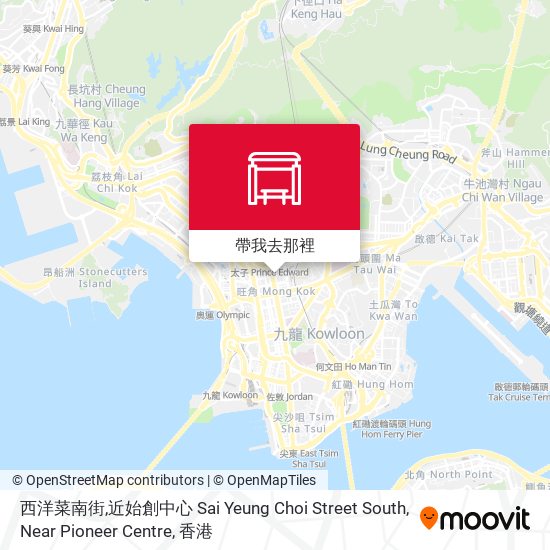 西洋菜南街,近始創中心 Sai Yeung Choi Street South, Near Pioneer Centre地圖