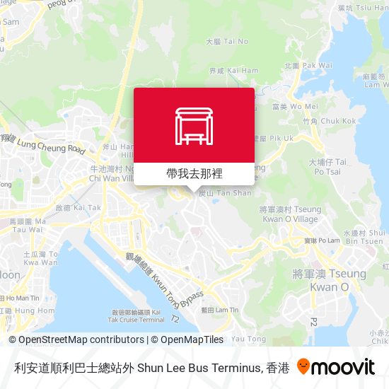 利安道順利巴士總站外 Shun Lee Bus Terminus地圖