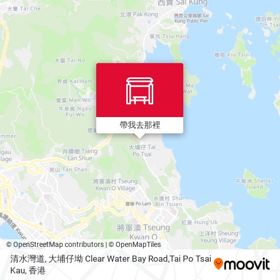 清水灣道, 大埔仔坳 Clear Water Bay Road,Tai Po Tsai Kau地圖