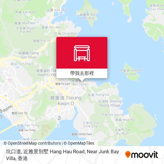 坑口道, 近雅景別墅 Hang Hau Road, Near Junk Bay Villa地圖