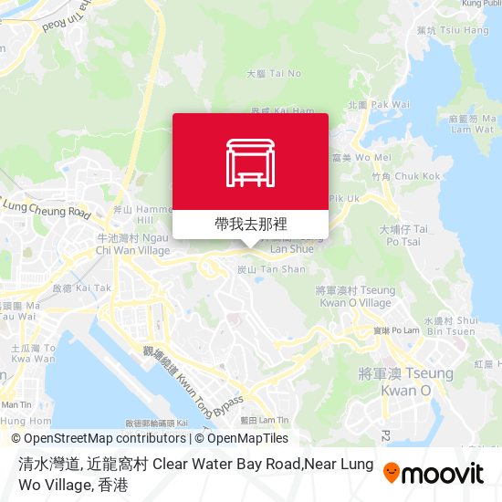 清水灣道, 近龍窩村  Clear Water Bay Road,Near Lung Wo Village地圖
