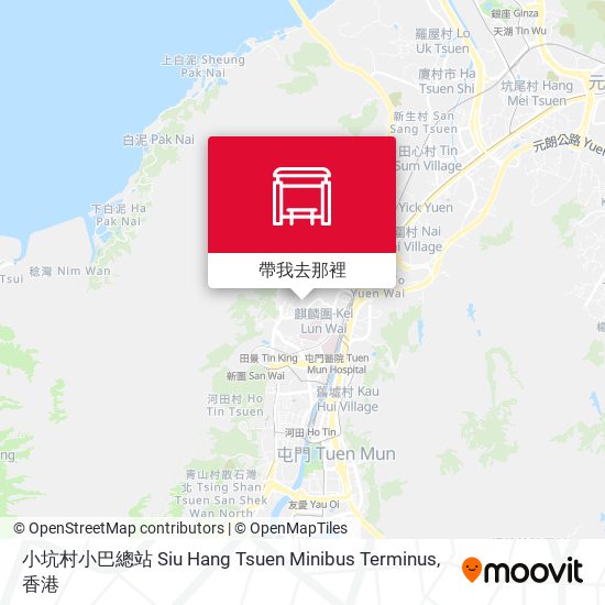 小坑村小巴總站 Siu Hang Tsuen Minibus Terminus地圖