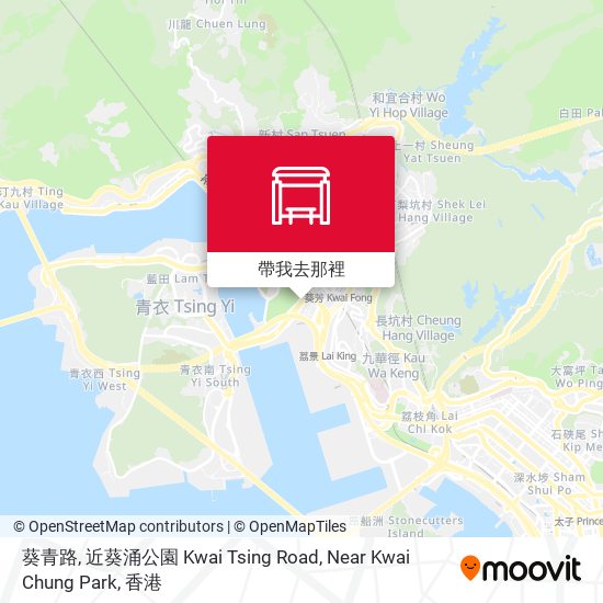 葵青路, 近葵涌公園 Kwai Tsing Road, Near Kwai Chung Park地圖