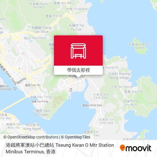 港鐵將軍澳站小巴總站 Tseung Kwan O Mtr Station Minibus Terminus地圖