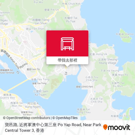 寶邑路, 近將軍澳中心第三座 Po Yap Road, Near Park Central Tower 3地圖