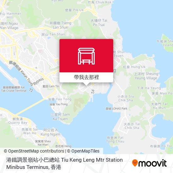 港鐵調景嶺站小巴總站 Tiu Keng Leng Mtr Station Minibus Terminus地圖