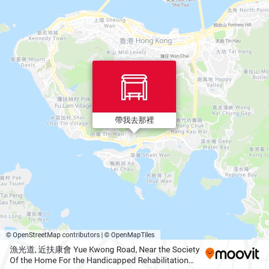 漁光道, 近扶康會 Yue Kwong Road, Near the Society Of the Home For the Handicapped Rehabilitation Centre地圖