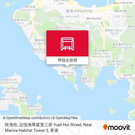悅海街, 近悅海華庭第三座 Yuet Hoi Street, Near Marina Habitat Tower 3地圖