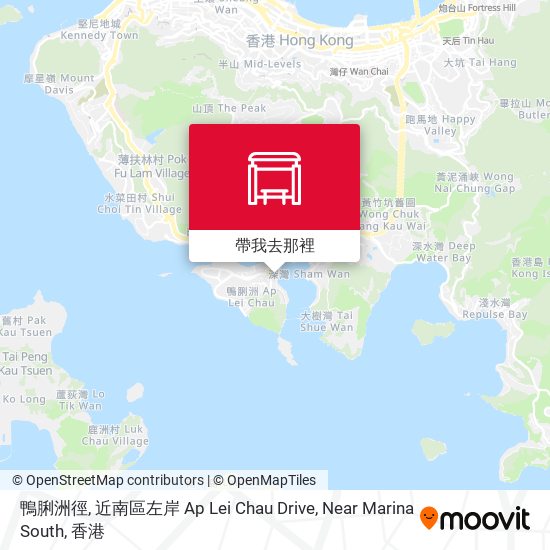鴨脷洲徑, 近南區左岸 Ap Lei Chau Drive, Near Marina South地圖