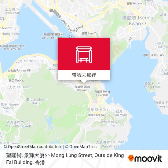 望隆街, 景輝大廈外 Mong Lung Street, Outside King Fai Building地圖