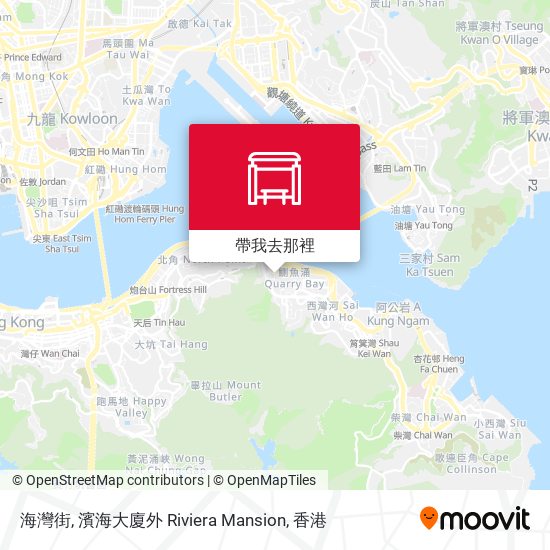 海灣街, 濱海大廈外 Riviera Mansion地圖