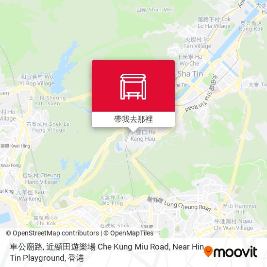 車公廟路, 近顯田遊樂場 Che Kung Miu Road, Near Hin Tin Playground地圖