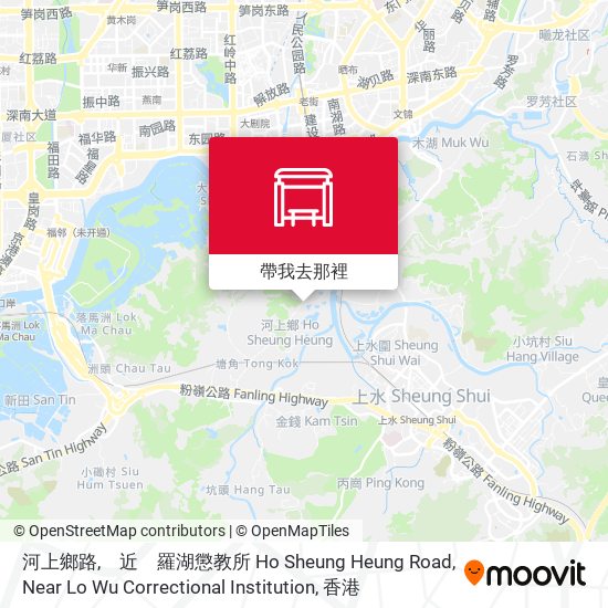 河上鄉路,　近　羅湖懲教所 Ho Sheung Heung Road, Near Lo Wu Correctional Institution地圖