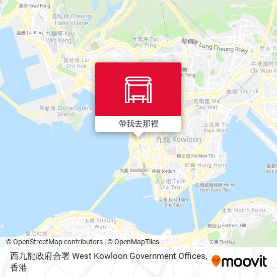 西九龍政府合署 West Kowloon Government Offices地圖