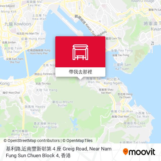 基利路,近南豐新邨第４座 Greig Road, Near Nam Fung Sun Chuen Block 4地圖