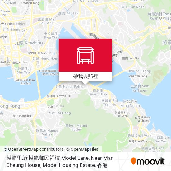 模範里,近模範邨民祥樓 Model Lane, Near Man Cheung House, Model Housing Estate地圖