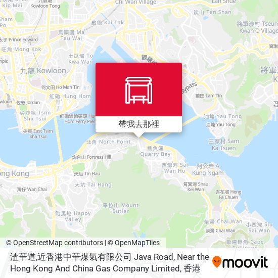 渣華道,近香港中華煤氣有限公司 Java Road, Near the Hong Kong And China Gas Company Limited地圖