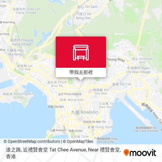 達之路, 近禮賢會堂 Tat Chee Avenue, Near 禮賢會堂地圖
