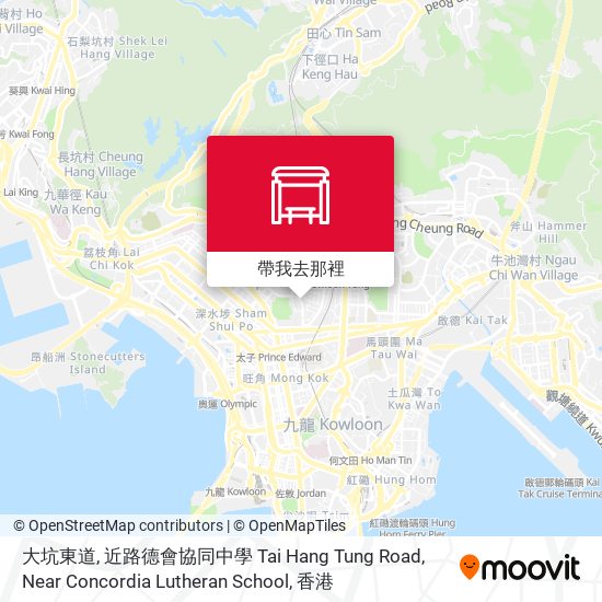大坑東道, 近路德會協同中學 Tai Hang Tung Road, Near Concordia Lutheran School地圖