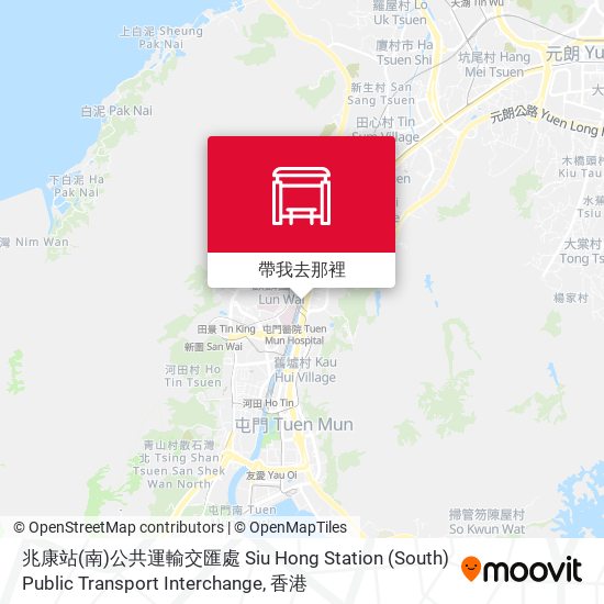 兆康站(南)公共運輸交匯處 Siu Hong Station (South) Public Transport Interchange地圖