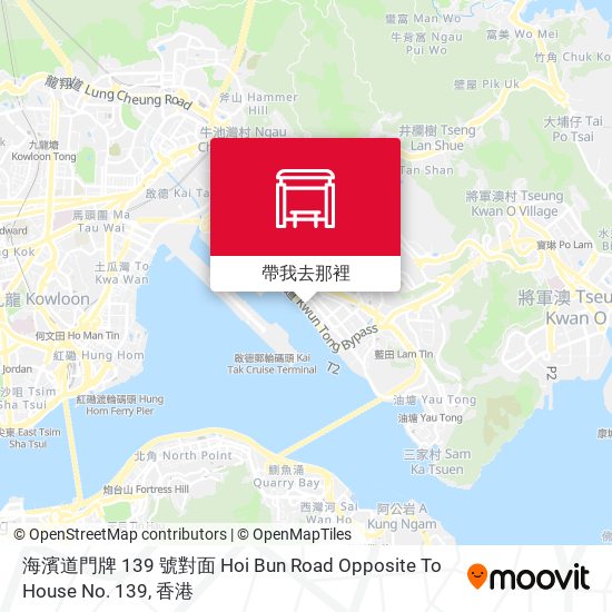 海濱道門牌 139 號對面 Hoi Bun Road Opposite To House No. 139地圖