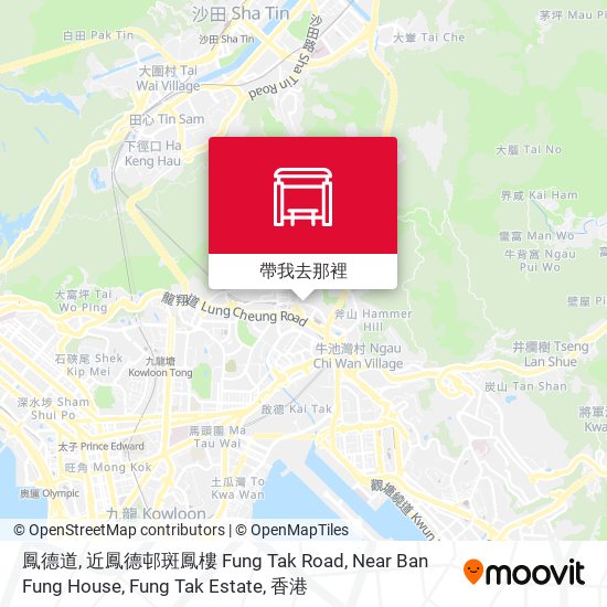 鳳德道, 近鳳德邨斑鳳樓 Fung Tak Road, Near Ban Fung House, Fung Tak Estate地圖