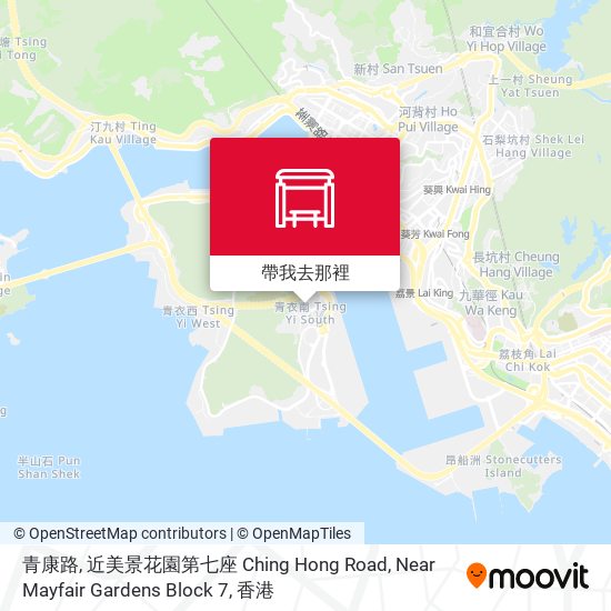 青康路, 近美景花園第七座 Ching Hong Road, Near Mayfair Gardens Block 7地圖