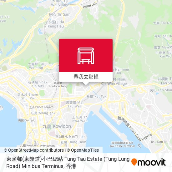 東頭邨(東隆道)小巴總站 Tung Tau Estate (Tung Lung Road) Minibus Terminus地圖