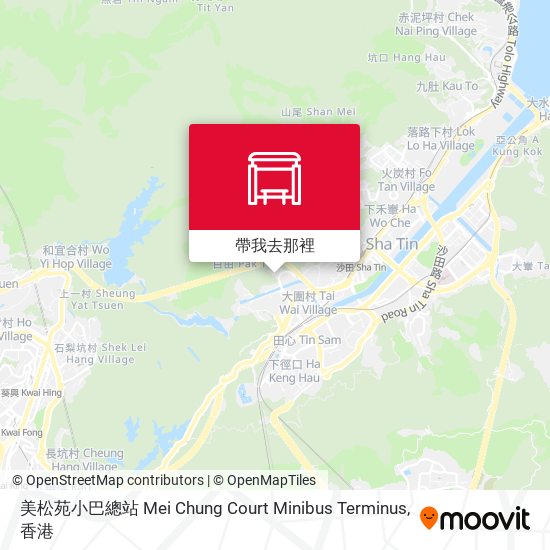 美松苑小巴總站 Mei Chung Court Minibus Terminus地圖