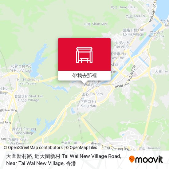大圍新村路, 近大圍新村 Tai Wai New Village Road, Near Tai Wai New Village地圖