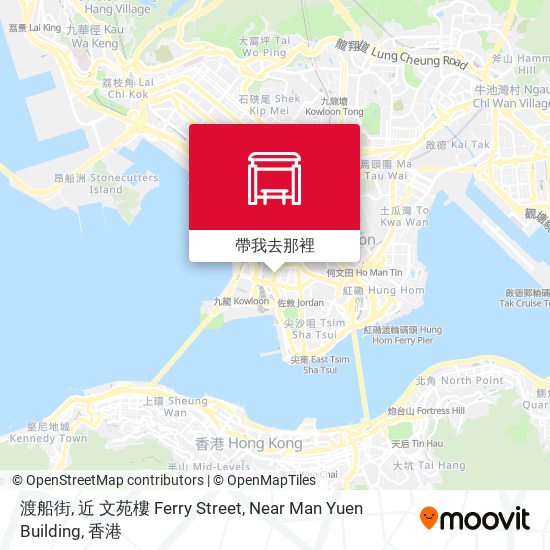 渡船街, 近 文苑樓 Ferry Street, Near Man Yuen Building地圖