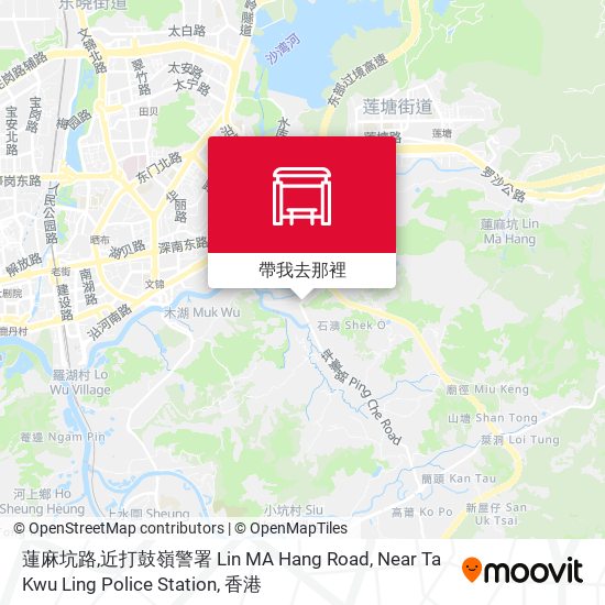 蓮麻坑路,近打鼓嶺警署 Lin MA Hang Road, Near Ta Kwu Ling Police Station地圖