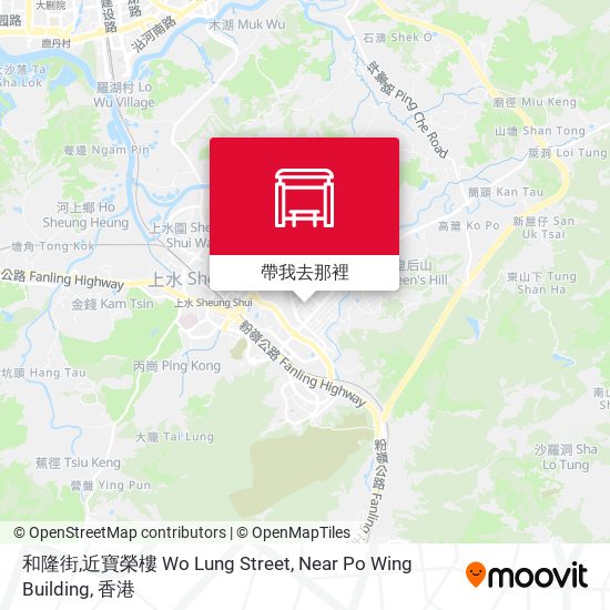 和隆街,近寶榮樓 Wo Lung Street, Near Po Wing Building地圖