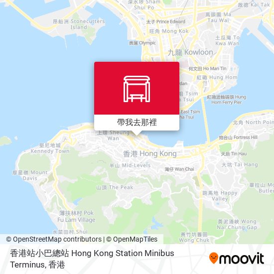 香港站小巴總站 Hong Kong Station Minibus Terminus地圖