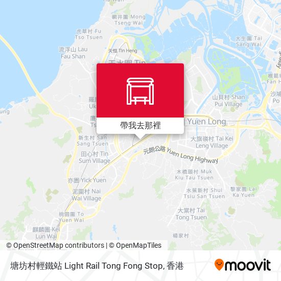 塘坊村輕鐵站 Light Rail Tong Fong Stop地圖