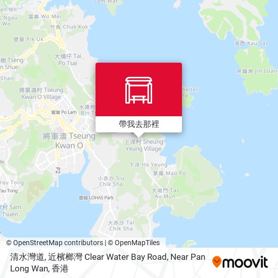 清水灣道, 近檳榔灣 Clear Water Bay Road, Near Pan Long Wan地圖