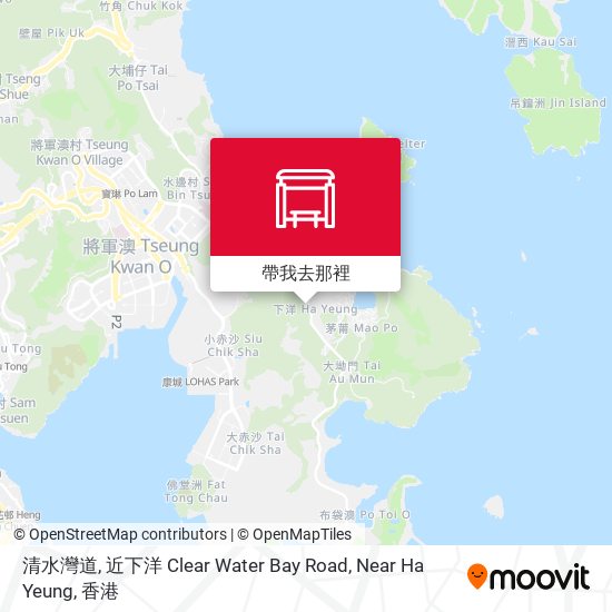 清水灣道, 近下洋 Clear Water Bay Road, Near Ha Yeung地圖