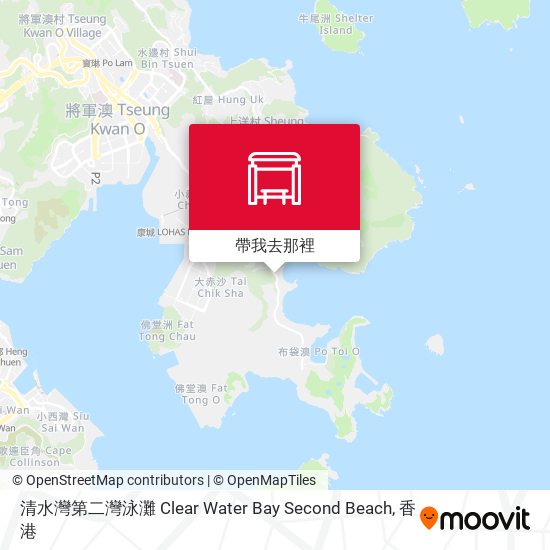 清水灣第二灣泳灘 Clear Water Bay Second Beach地圖