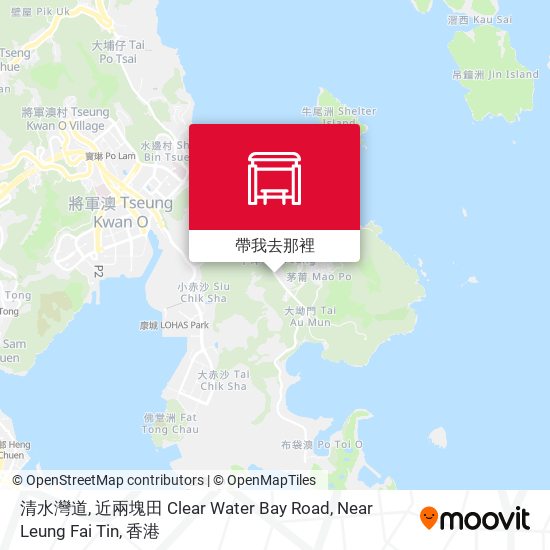 清水灣道, 近兩塊田 Clear Water Bay Road, Near Leung Fai Tin地圖