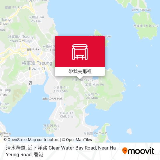 清水灣道, 近下洋路 Clear Water Bay Road, Near Ha Yeung Road地圖