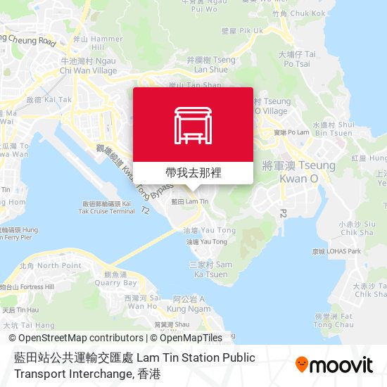 藍田站公共運輸交匯處 Lam Tin Station Public Transport Interchange地圖