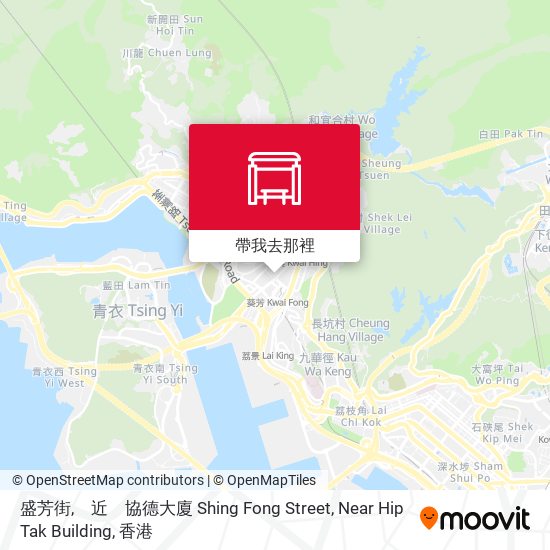 盛芳街,　近　協德大廈 Shing Fong Street, Near Hip Tak Building地圖