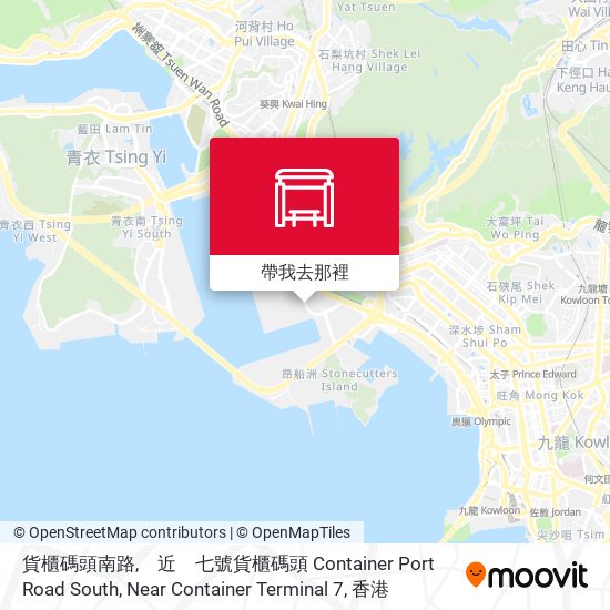 貨櫃碼頭南路,　近　七號貨櫃碼頭 Container Port Road South, Near Container Terminal 7地圖