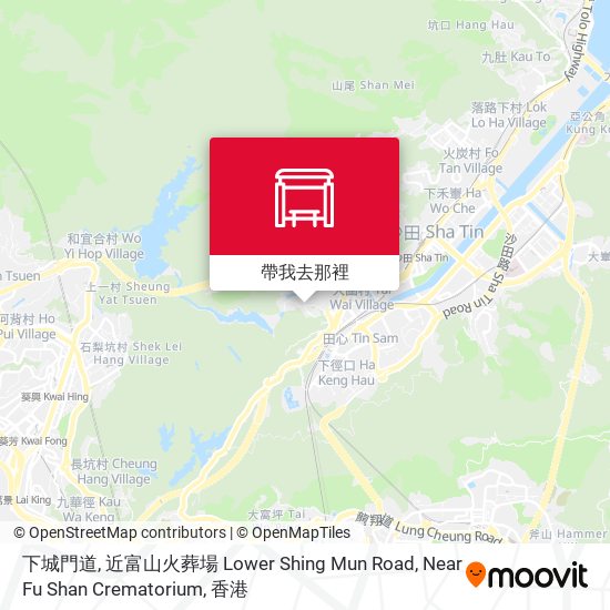 下城門道, 近富山火葬場 Lower Shing Mun Road, Near Fu Shan Crematorium地圖