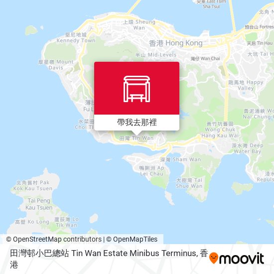 田灣邨小巴總站 Tin Wan Estate Minibus Terminus地圖