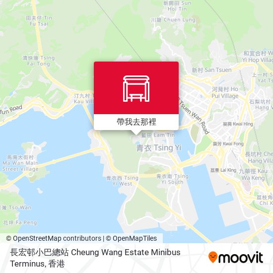 長宏邨小巴總站 Cheung Wang Estate Minibus Terminus地圖