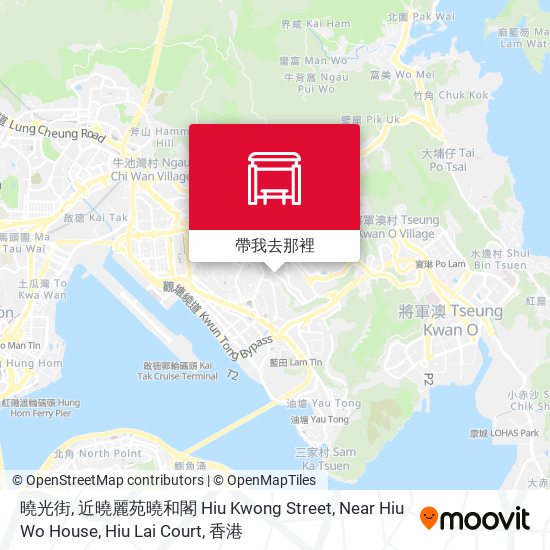曉光街, 近曉麗苑曉和閣 Hiu Kwong Street, Near Hiu Wo House, Hiu Lai Court地圖