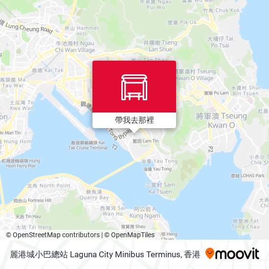 麗港城小巴總站 Laguna City Minibus Terminus地圖