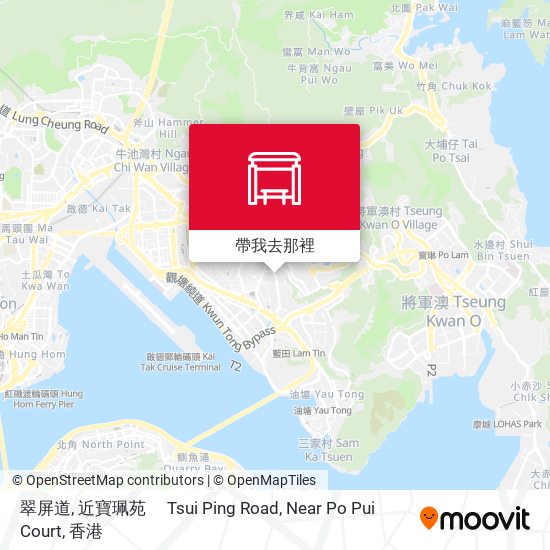 翠屏道, 近寶珮苑　 Tsui Ping Road, Near Po Pui Court地圖