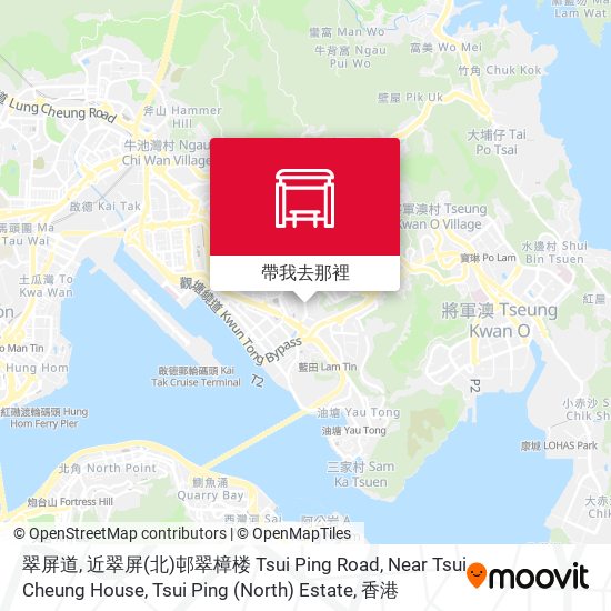 翠屏道, 近翠屏(北)邨翠樟楼 Tsui Ping Road, Near Tsui Cheung House, Tsui Ping (North) Estate地圖